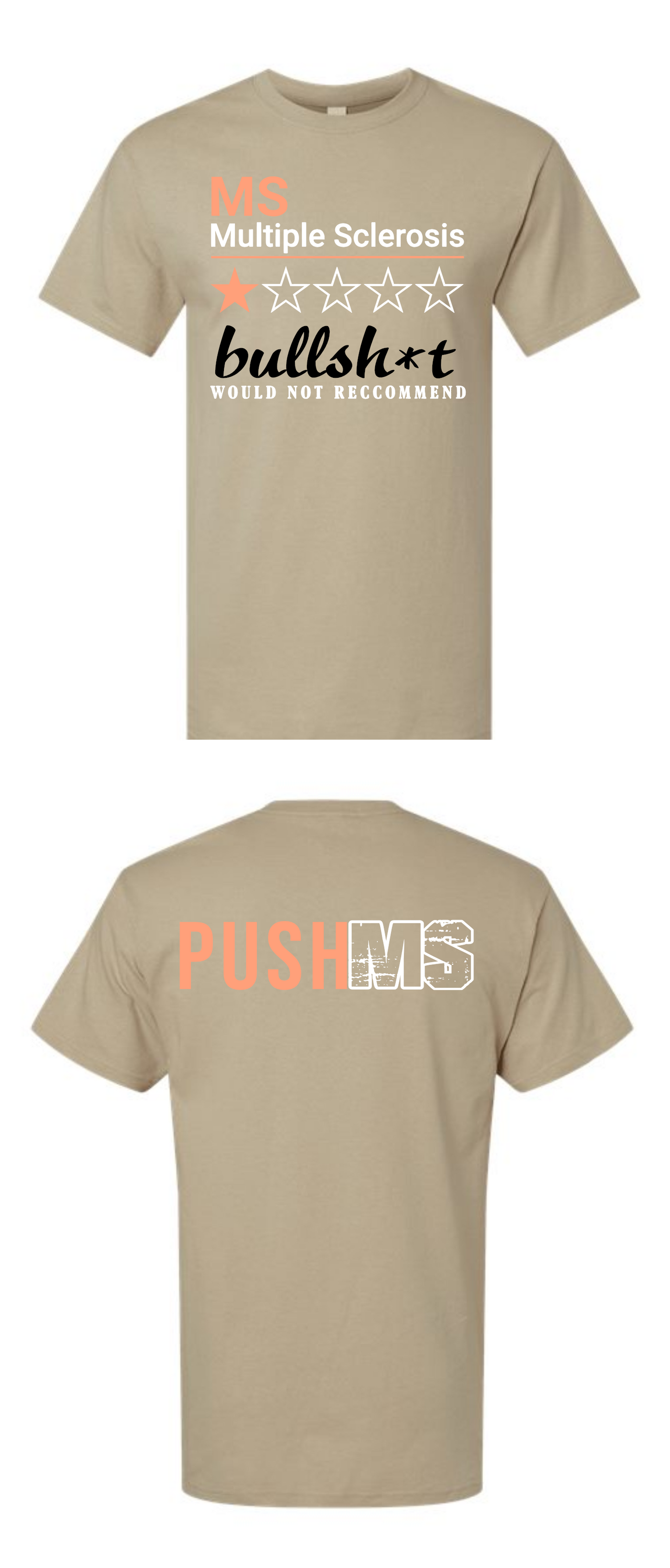 MS fundraiser M&O - Gold Soft Touch T-Shirt - 4800