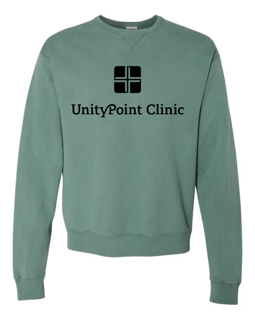 UPC (black logo) ComfortWash by Hanes - Garment-Dyed Crewneck Sweatshirt - GDH400