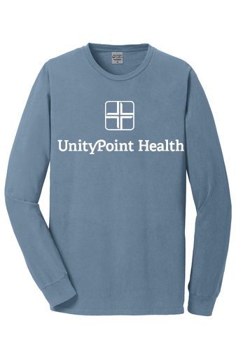 UPC (white logo) PC099LS Port & Company Beach Wash® Garment-Dyed Long Sleeve Tee