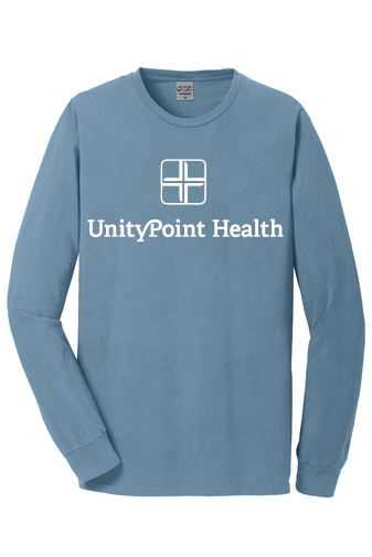 UPH (white logo) PC099LS Port & Company Beach Wash® Garment-Dyed Long Sleeve Tee