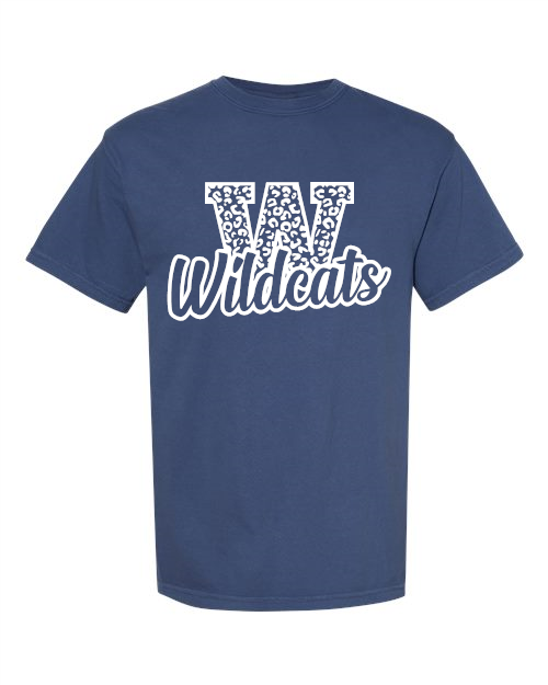 052 Wildcats leopard Comfort Colors 1717