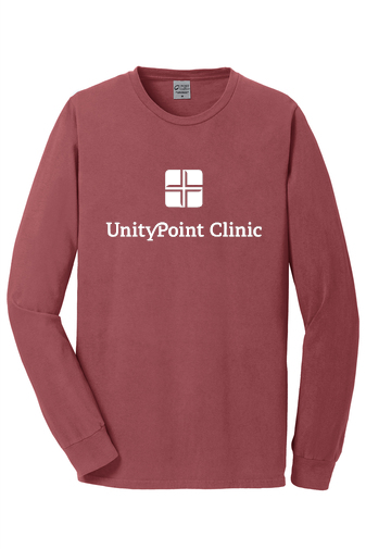 UPC (white logo) PC099LS Port & Company Beach Wash® Garment-Dyed Long Sleeve Tee