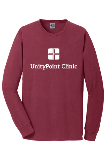 UPC (white logo) PC099LS Port & Company Beach Wash® Garment-Dyed Long Sleeve Tee