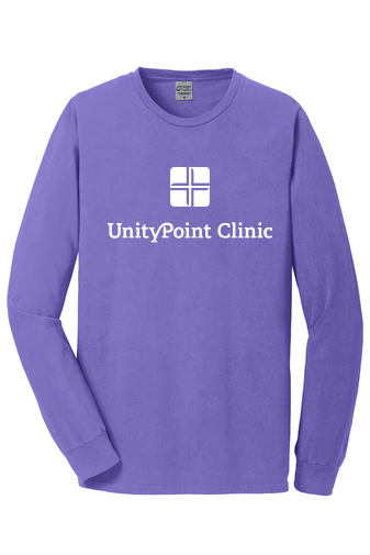 UPC (white logo) PC099LS Port & Company Beach Wash® Garment-Dyed Long Sleeve Tee