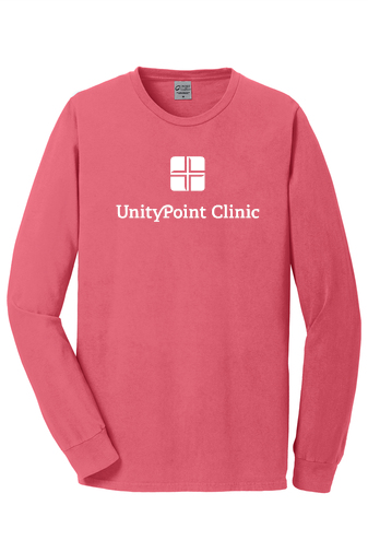 UPC (white logo) PC099LS Port & Company Beach Wash® Garment-Dyed Long Sleeve Tee