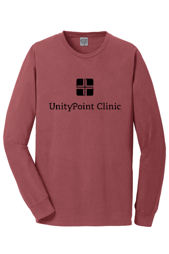 UPC (black logo) PC099LS Port & Company Beach Wash® Garment-Dyed Long Sleeve Tee