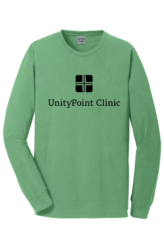 UPC (black logo) PC099LS Port & Company Beach Wash® Garment-Dyed Long Sleeve Tee