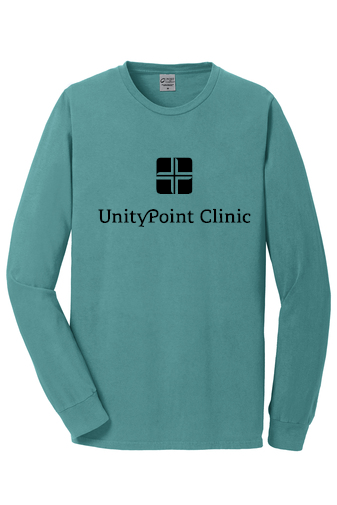 UPC (black logo) PC099LS Port & Company Beach Wash® Garment-Dyed Long Sleeve Tee