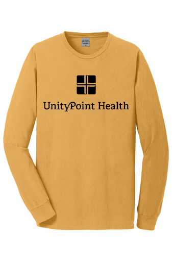 UPH (black logo) PC099LS Port & Company Beach Wash® Garment-Dyed Long Sleeve Tee