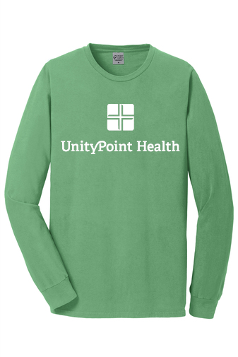 UPH (white logo) PC099LS Port & Company Beach Wash® Garment-Dyed Long Sleeve Tee