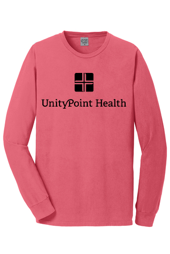 UPH (black logo) PC099LS Port & Company Beach Wash® Garment-Dyed Long Sleeve Tee