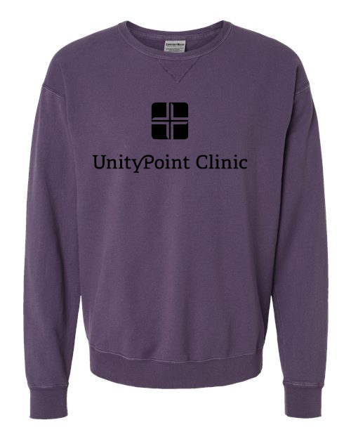 UPC (black logo) ComfortWash by Hanes - Garment-Dyed Crewneck Sweatshirt - GDH400