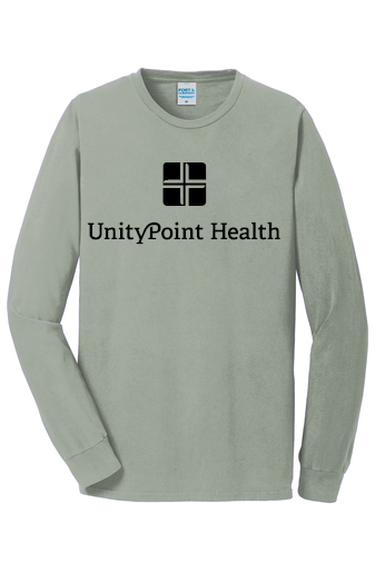UPH (black logo) PC099LS Port & Company Beach Wash® Garment-Dyed Long Sleeve Tee