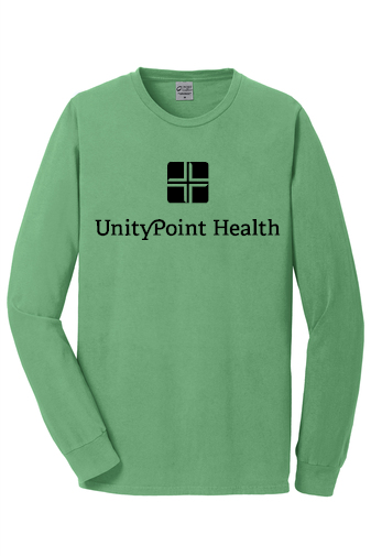 UPH (black logo) PC099LS Port & Company Beach Wash® Garment-Dyed Long Sleeve Tee