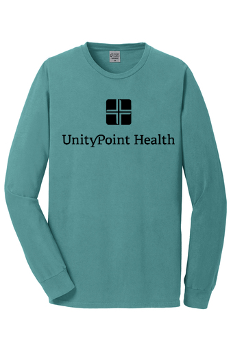 UPH (black logo) PC099LS Port & Company Beach Wash® Garment-Dyed Long Sleeve Tee