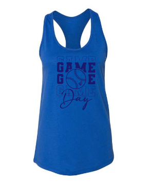 Game Day Softball/Baseball BELLA + CANVAS - Women's Jersey Racerback Tank - 6008