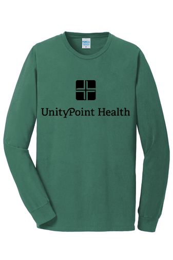 UPH (black logo) PC099LS Port & Company Beach Wash® Garment-Dyed Long Sleeve Tee