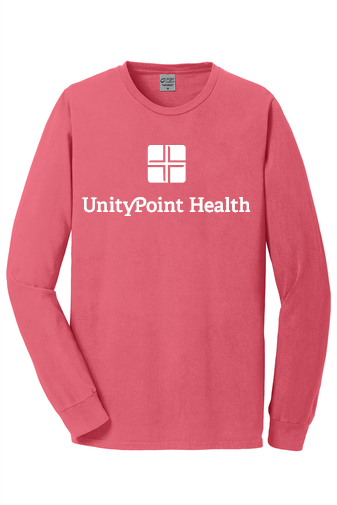 UPH (white logo) PC099LS Port & Company Beach Wash® Garment-Dyed Long Sleeve Tee