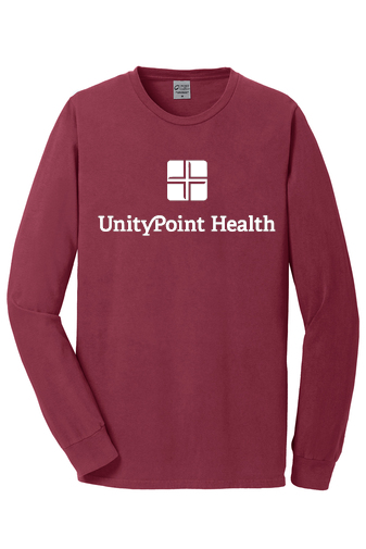 UPH (white logo) PC099LS Port & Company Beach Wash® Garment-Dyed Long Sleeve Tee