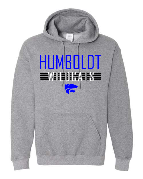 045 Gildan Hooded Humboldt Wildcats 18500/185000B