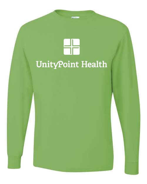 UPH (white logo) JERZEES - Dri-Power® Long Sleeve 50/50 T-Shirt - 29LSR Sustainable Style