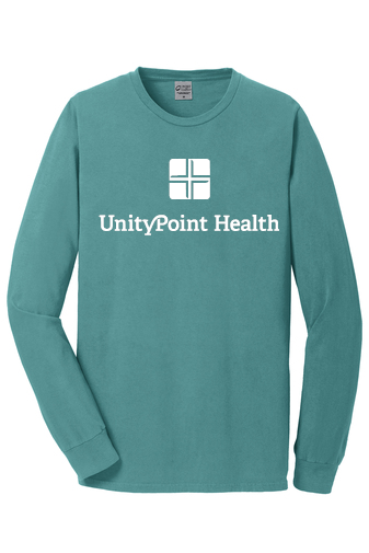 UPH (white logo) PC099LS Port & Company Beach Wash® Garment-Dyed Long Sleeve Tee