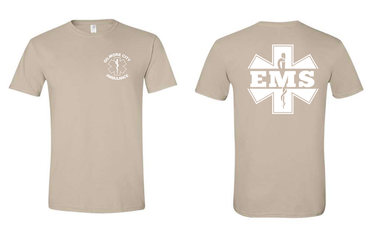 Gilmore City Ambulance Gildan Unisex Softstyle® T-Shirt - 64000 (white logo)
