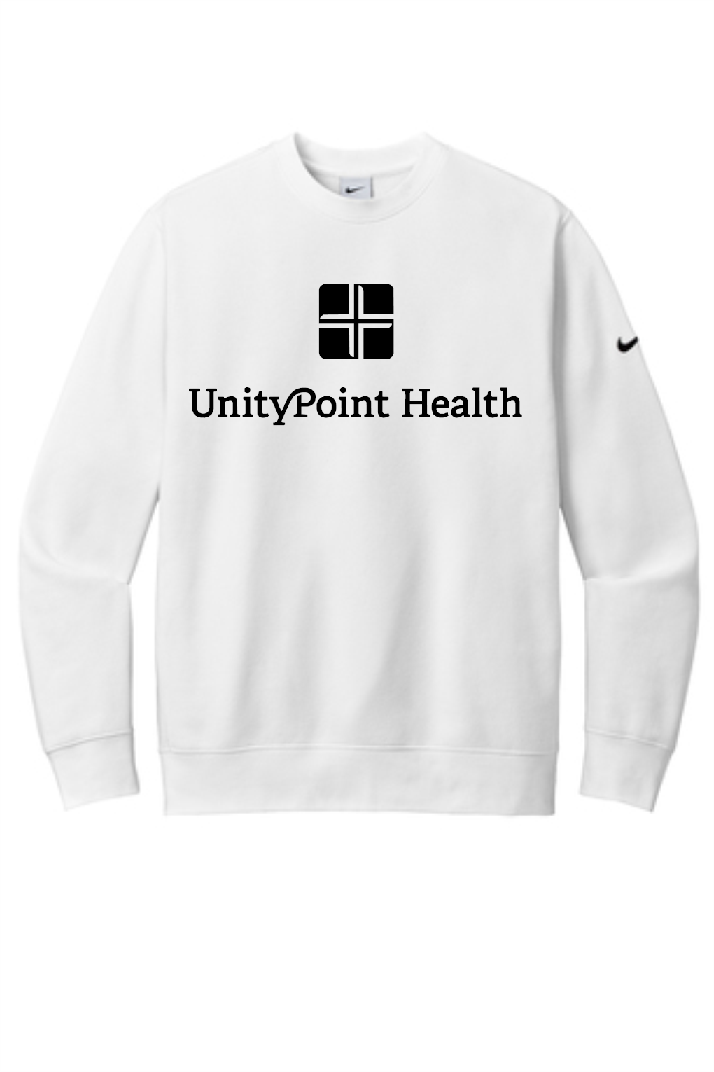 UPH (black logo) NKFD9863 Nike Club Fleece Sleeve Swoosh Crew