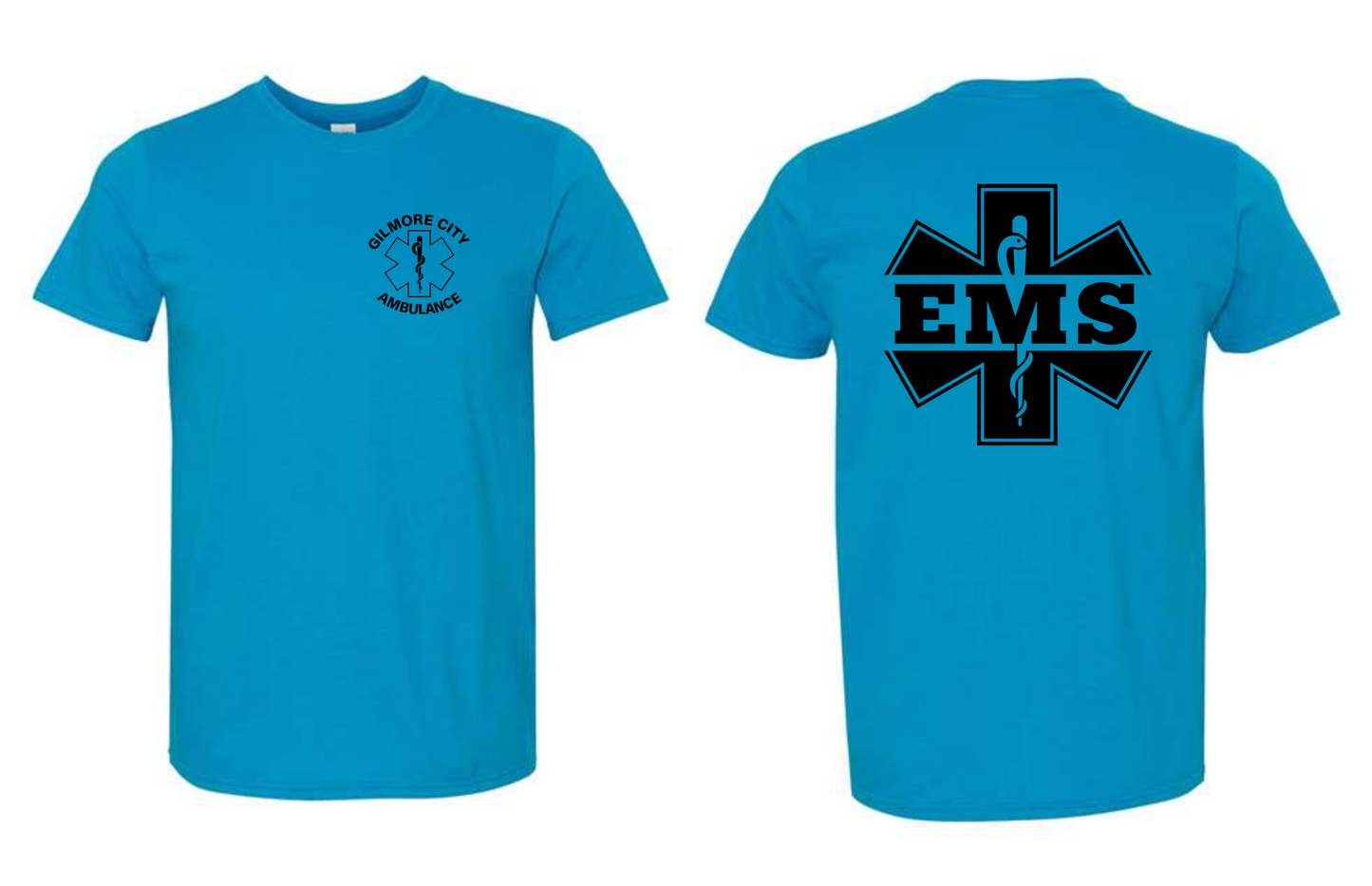 Gilmore City Ambulance Gildan Unisex Softstyle® T-Shirt - 64000 (Black logo)