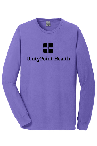 UPH (black logo) PC099LS Port & Company Beach Wash® Garment-Dyed Long Sleeve Tee