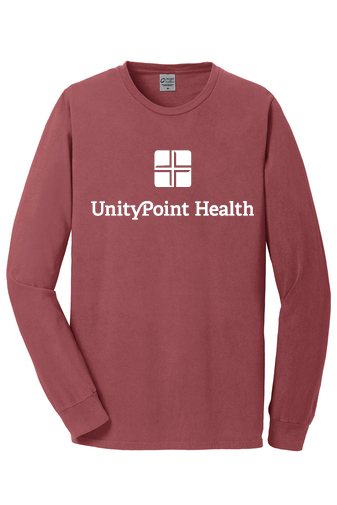 UPH (white logo) PC099LS Port & Company Beach Wash® Garment-Dyed Long Sleeve Tee