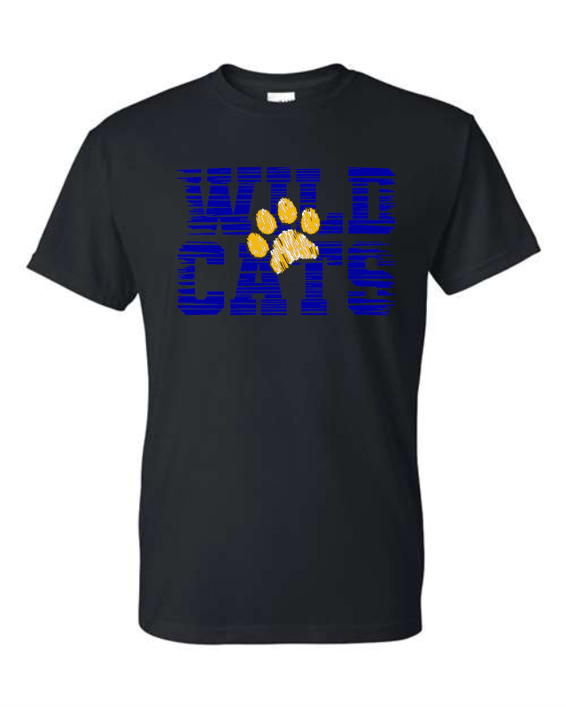 077 Wildcats Gildan - DryBlend® T-Shirt - 8000/8000B