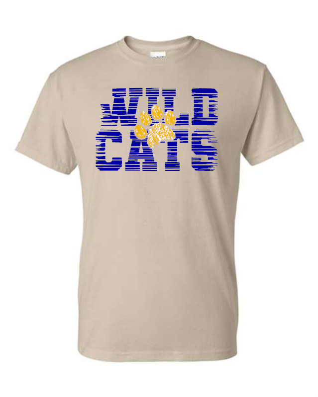 077 Wildcats Gildan - DryBlend® T-Shirt - 8000/8000B