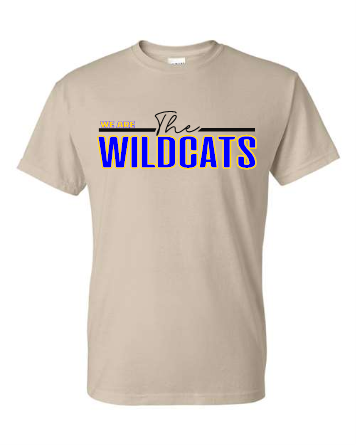 076 Wildcats Gildan - DryBlend® T-Shirt - 8000/8000B