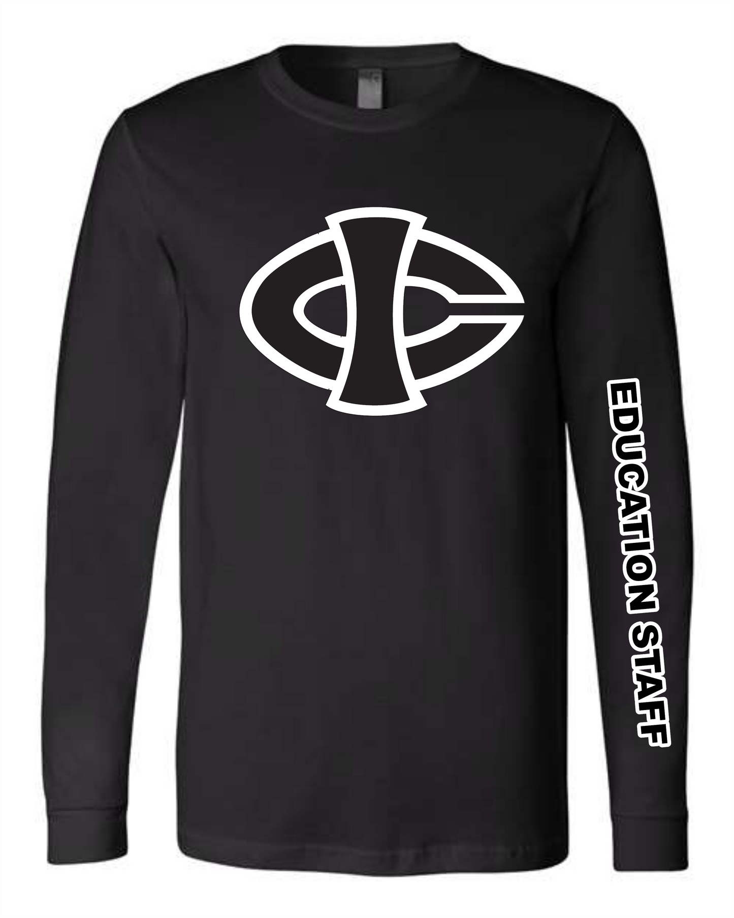 ICCC Unisex Bella Canvas Jersey Long Sleeve Tee - 3501 (Black logo down sleeve)