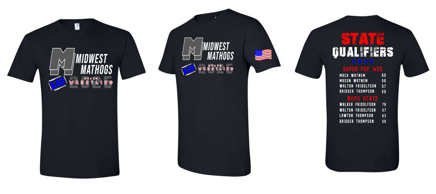 Midwest Mathogs State Wrestling Gildan - Softstyle® T-Shirt - 64000
