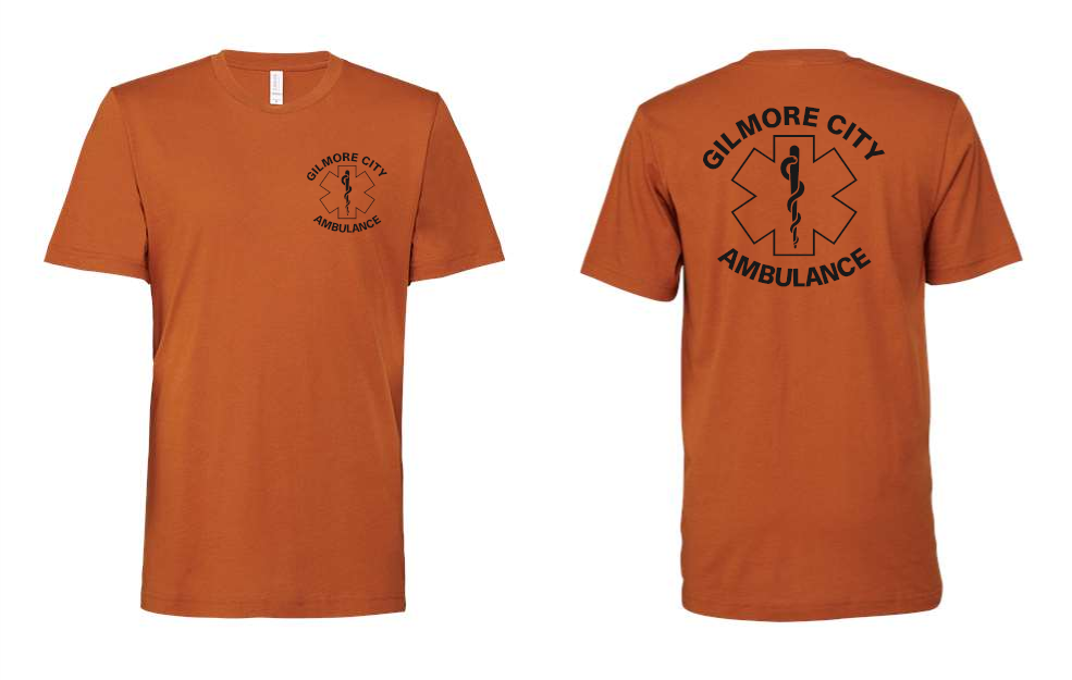Gilmore City Ambulance BELLA + CANVAS Jersey Tee - 3001 (black logo)
