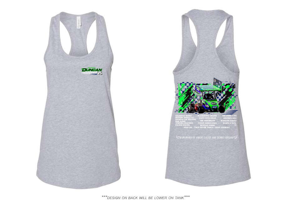 HD RACING BELLA + CANVAS Women's Jersey Racerback Tank - 6008