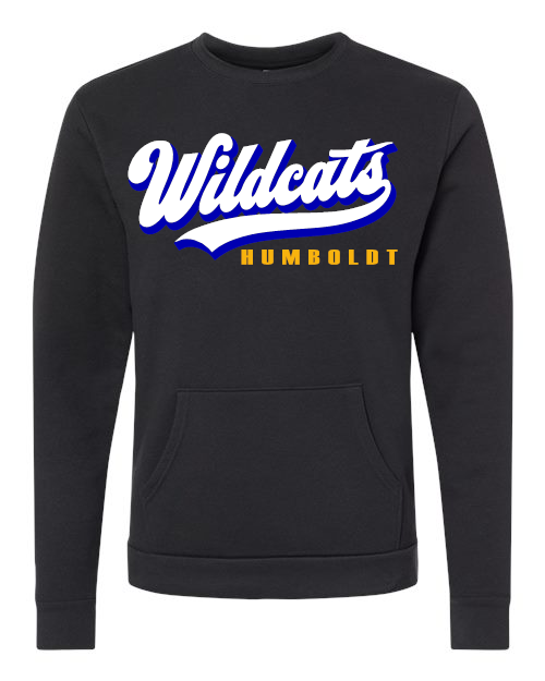 Wildcats 074 Next Level - Santa Barbara Pocket Crewneck Sweatshirt - 9001