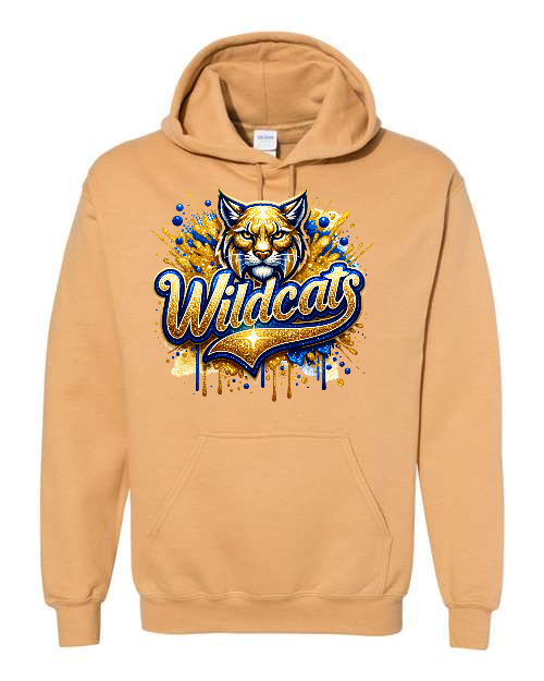 68 Wildcats Gildan Hooded Humboldt Wildcats 18500/185000B
