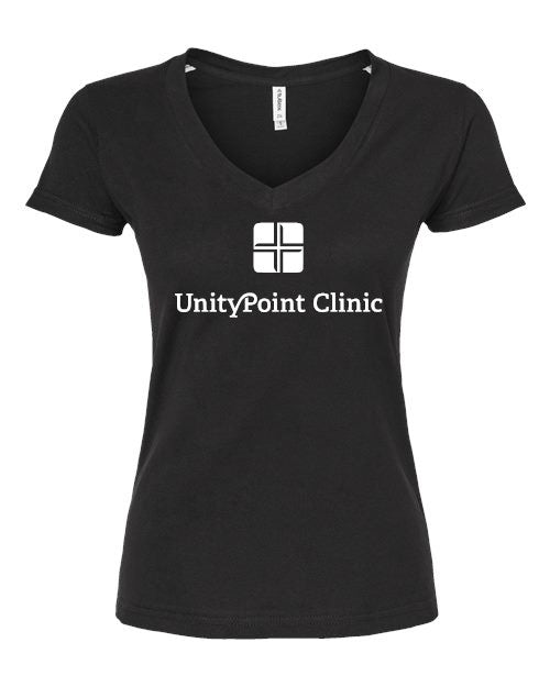 UPC (white logo) Tultex - Women's Fine Jersey V-Neck T-Shirt - 214