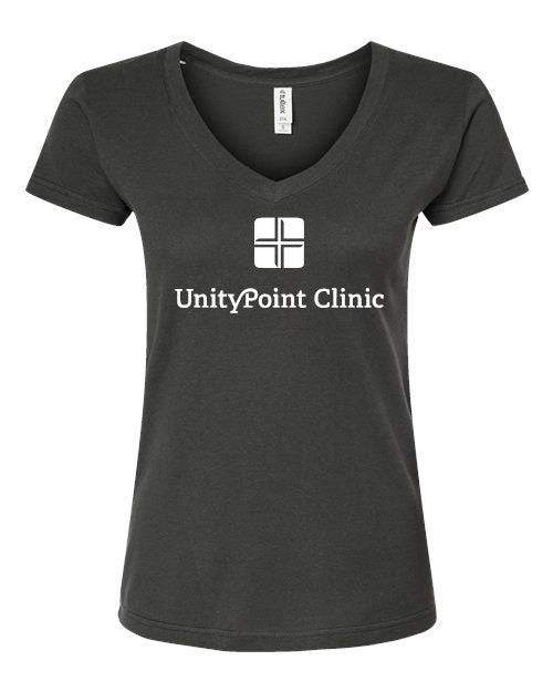 UPC (white logo) Tultex - Women's Fine Jersey V-Neck T-Shirt - 214