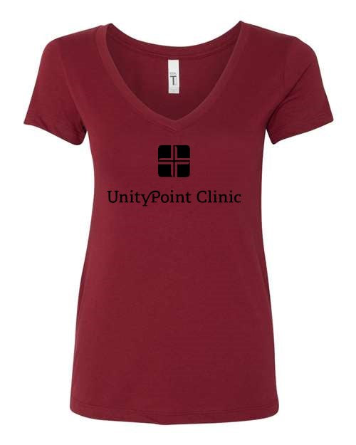 UPC (black logo) Next Level - Women's Ideal V-Neck T-Shirt - 1540