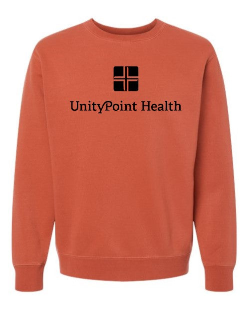 UPH (black logo) Independent Trading Co. - Midweight Pigment-Dyed Crewneck Sweatshirt - PRM3500