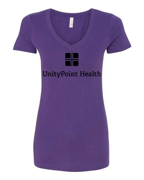 UPH (black logo) Next Level - Women's Ideal V-Neck T-Shirt - 1540