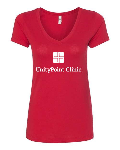 UPC (white logo) Next Level - Women's Ideal V-Neck T-Shirt - 1540