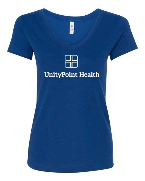 UPH (white logo) Next Level - Women's Ideal V-Neck T-Shirt - 1540