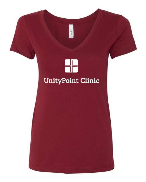 UPC (white logo) Next Level - Women's Ideal V-Neck T-Shirt - 1540