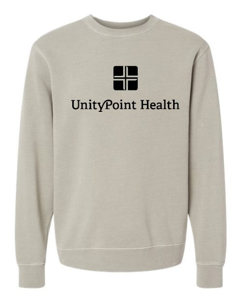 UPH (black logo) Independent Trading Co. - Midweight Pigment-Dyed Crewneck Sweatshirt - PRM3500