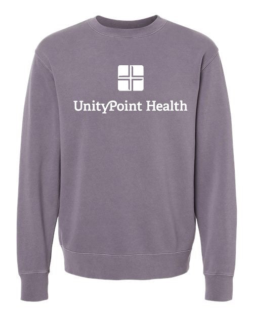 UPH (white logo) Independent Trading Co. - Midweight Pigment-Dyed Crewneck Sweatshirt - PRM3500